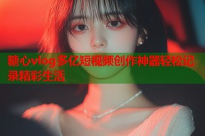 糖心vlog多亿短视频创作神器轻松记录精彩生活