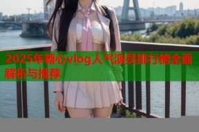2025年糖心vlog人气演员排行榜全面解析与推荐