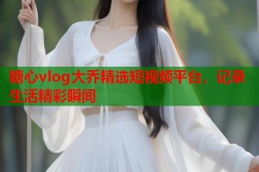 糖心vlog大乔精选短视频平台，记录生活精彩瞬间