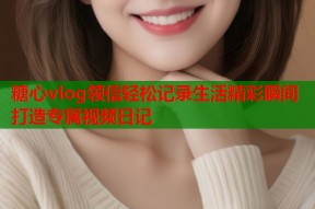 糖心vlog领信轻松记录生活精彩瞬间打造专属视频日记