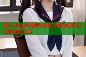 糖心vlog改名揭秘全新功能助你轻松记录精彩生活