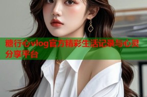 糖行心vlog官方精彩生活记录与心灵分享平台