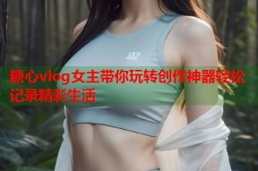 糖心vlog女主带你玩转创作神器轻松记录精彩生活