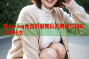 糖心vlog金善雅最新排名揭秘与精彩内容分享