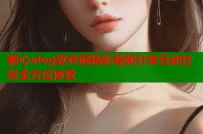 糖心vlog软件园精彩视频分享互动社区全方位体验