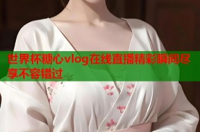 世界杯糖心vlog在线直播精彩瞬间尽享不容错过