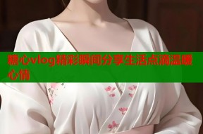 糖心vlog精彩瞬间分享生活点滴温暖心情