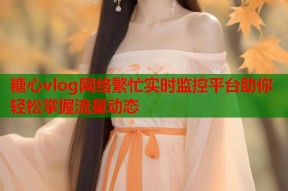 糖心vlog网络繁忙实时监控平台助你轻松掌握流量动态