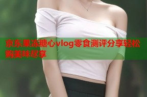 京东果冻糖心vlog零食测评分享轻松购美味尽享