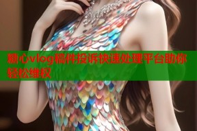 糖心vlog稿件投诉快速处理平台助你轻松维权