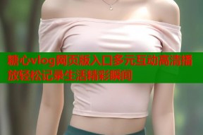 糖心vlog网页版入口多元互动高清播放轻松记录生活精彩瞬间