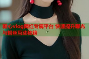 糖心vlog网红专属平台 快速提升曝光与粉丝互动秘籍