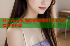糖心vlog多功能视频剪辑社交平台轻松创作分享