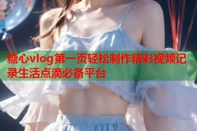 糖心vlog第一页轻松制作精彩视频记录生活点滴必备平台