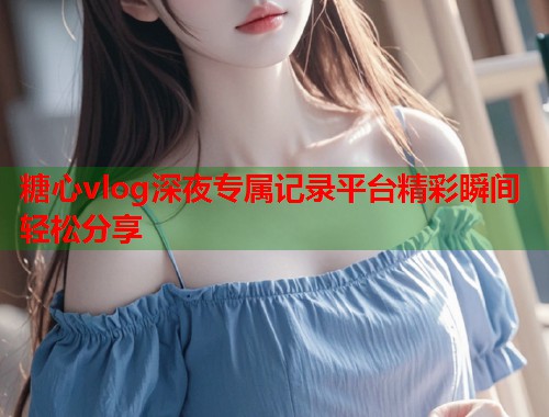 糖心vlog深夜专属记录平台精彩瞬间轻松分享  第1张