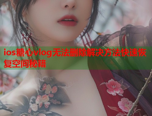 ios糖心vlog无法删除解决方法快速恢复空间秘籍  第2张