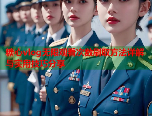 糖心vlog无限观看次数刷取方法详解与实用技巧分享  第1张