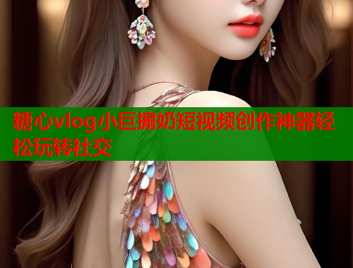 糖心vlog小巨搧奶短视频创作神器轻松玩转社交  第1张