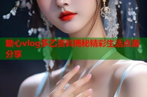 糖心vlog多乙资料揭秘精彩生活点滴分享