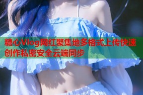 糖心Vlog网红聚集地多格式上传快速创作私密安全云端同步