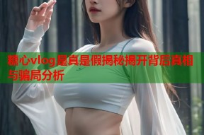 糖心vlog是真是假揭秘揭开背后真相与骗局分析