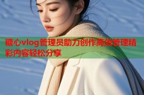 糖心vlog管理员助力创作高效管理精彩内容轻松分享