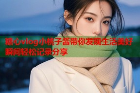 糖心vlog小桃子酱带你发现生活美好瞬间轻松记录分享