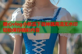 糖心vlog小桃酱下载神器高清无水印轻松保存精彩内容