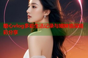 糖心vlog多彩生活记录与姐妹情深精彩分享