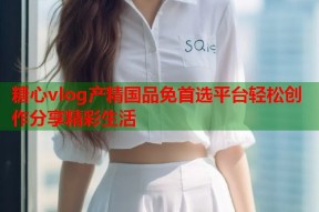 糖心vlog产精国品免首选平台轻松创作分享精彩生活