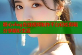 糖心vlog在线视频制作平台轻松剪辑分享精彩生活