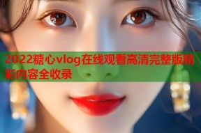 2022糖心vlog在线观看高清完整版精彩内容全收录