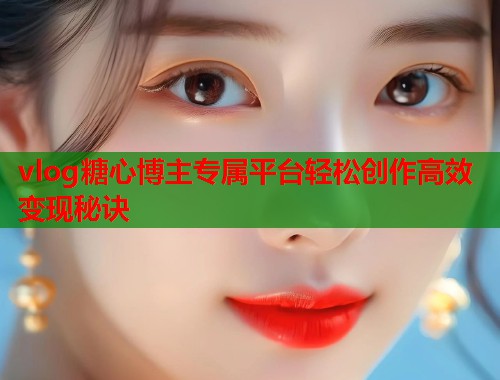 vlog糖心博主专属平台轻松创作高效变现秘诀  第2张