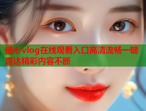 糖心vlog在线观看入口高清流畅一键直达精彩内容不断  第1张