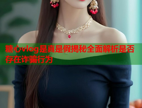 糖心vlog是真是假揭秘全面解析是否存在诈骗行为  第1张